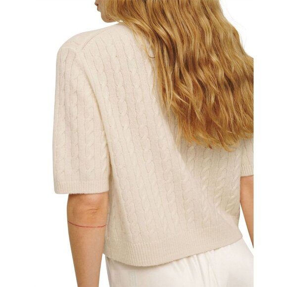 Reformation Claire Cashmere Cardigan Sugar Size XS - Picture 2 of 8